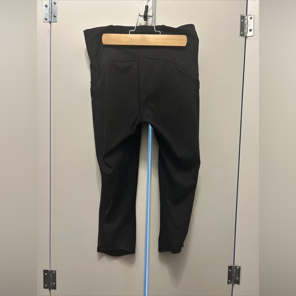 Lululemon black leggings with mesh details